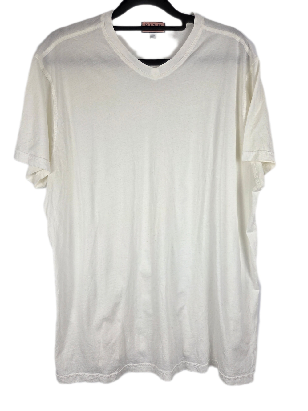 Vintage Thomas Pink Men's V-Neck Luxury Cotton Basic Tee - Flawed See Photos